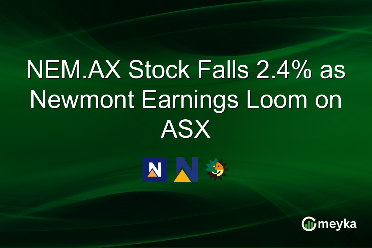 NEM.AX Stock Falls 2.4% as Newmont Earnings Loom on ASX