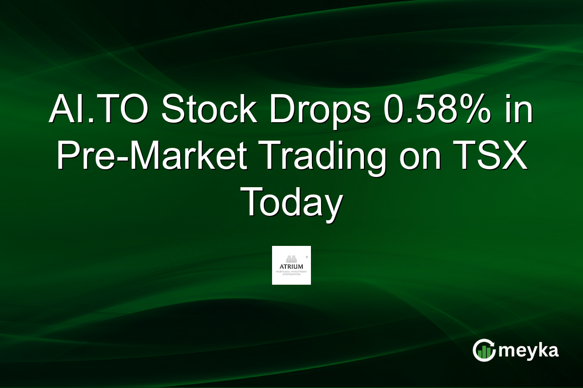 AI.TO Stock Drops 0.58% in Pre-Market Trading on TSX Today