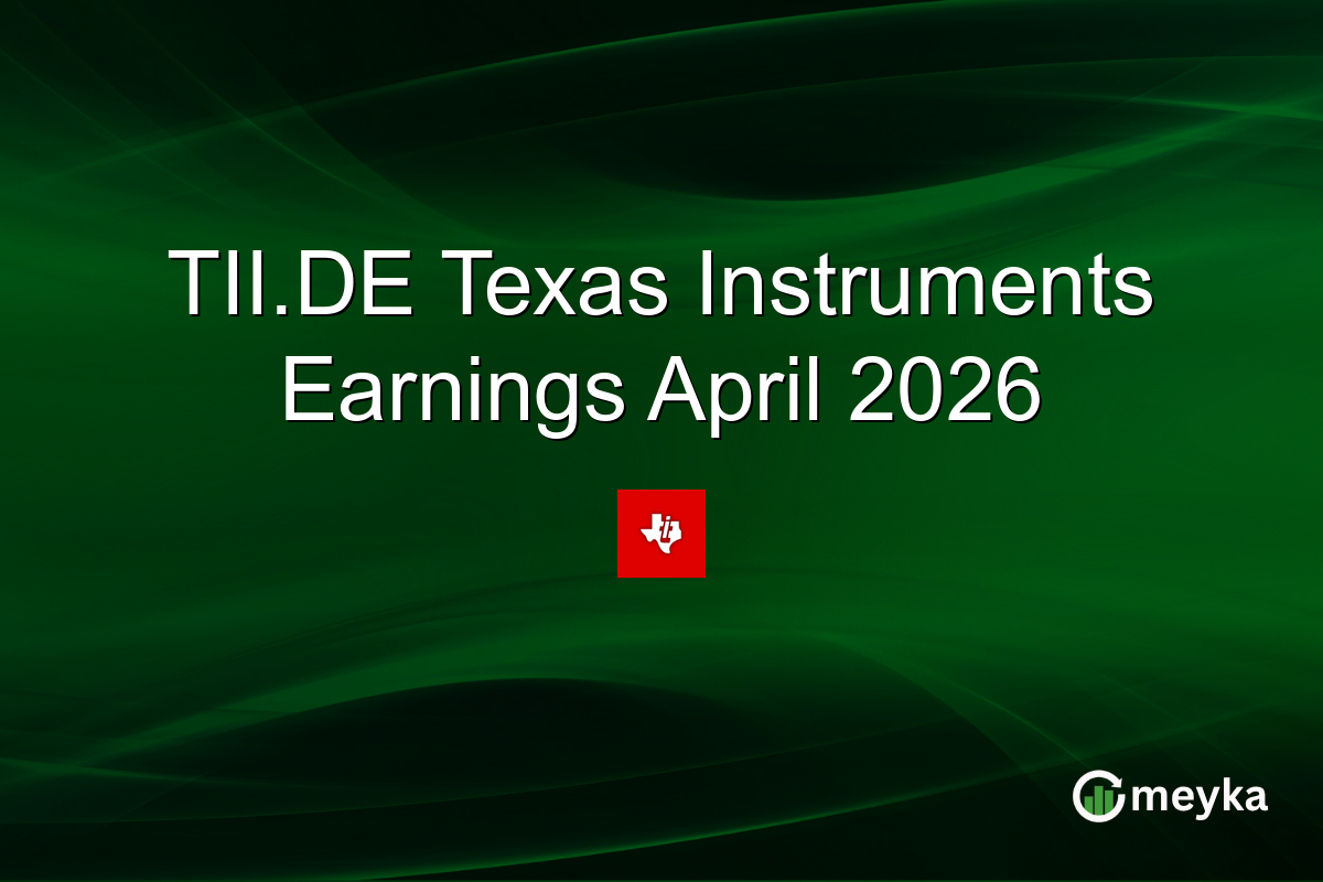 TII.DE Texas Instruments Earnings April 2026