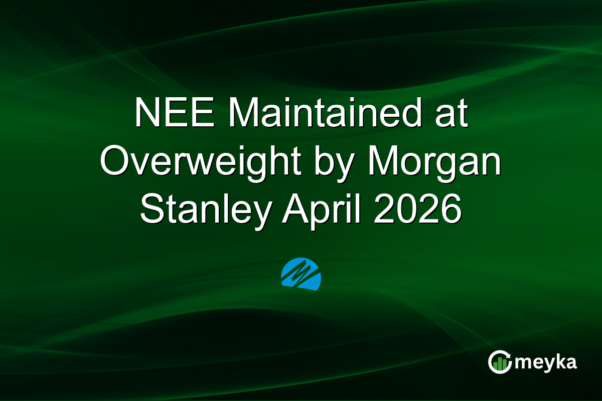 NEE Maintained at Overweight by Morgan Stanley April 2026