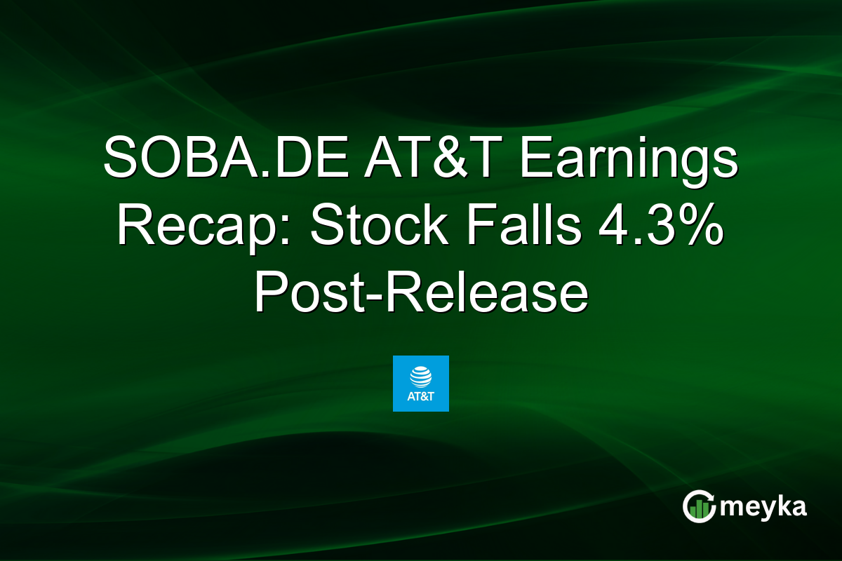 SOBA.DE AT&T Earnings Recap: Stock Falls 4.3% Post-Release