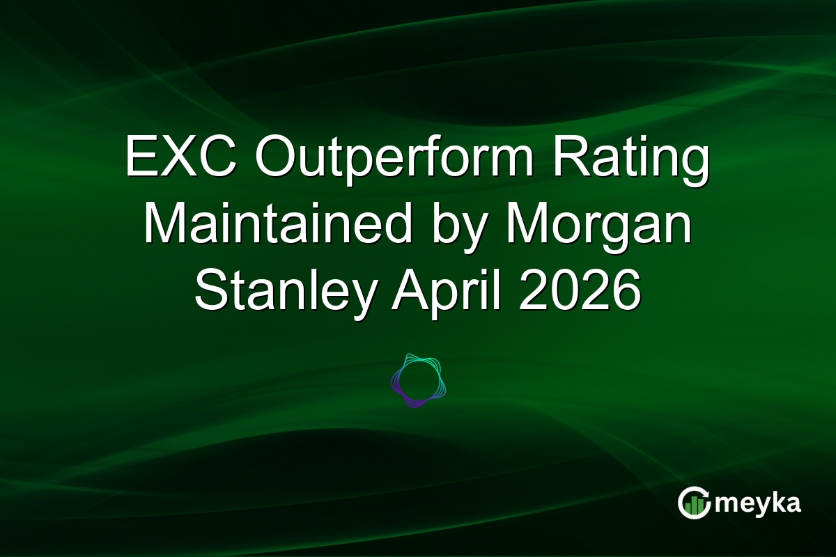 EXC Outperform Rating Maintained by Morgan Stanley April 2026