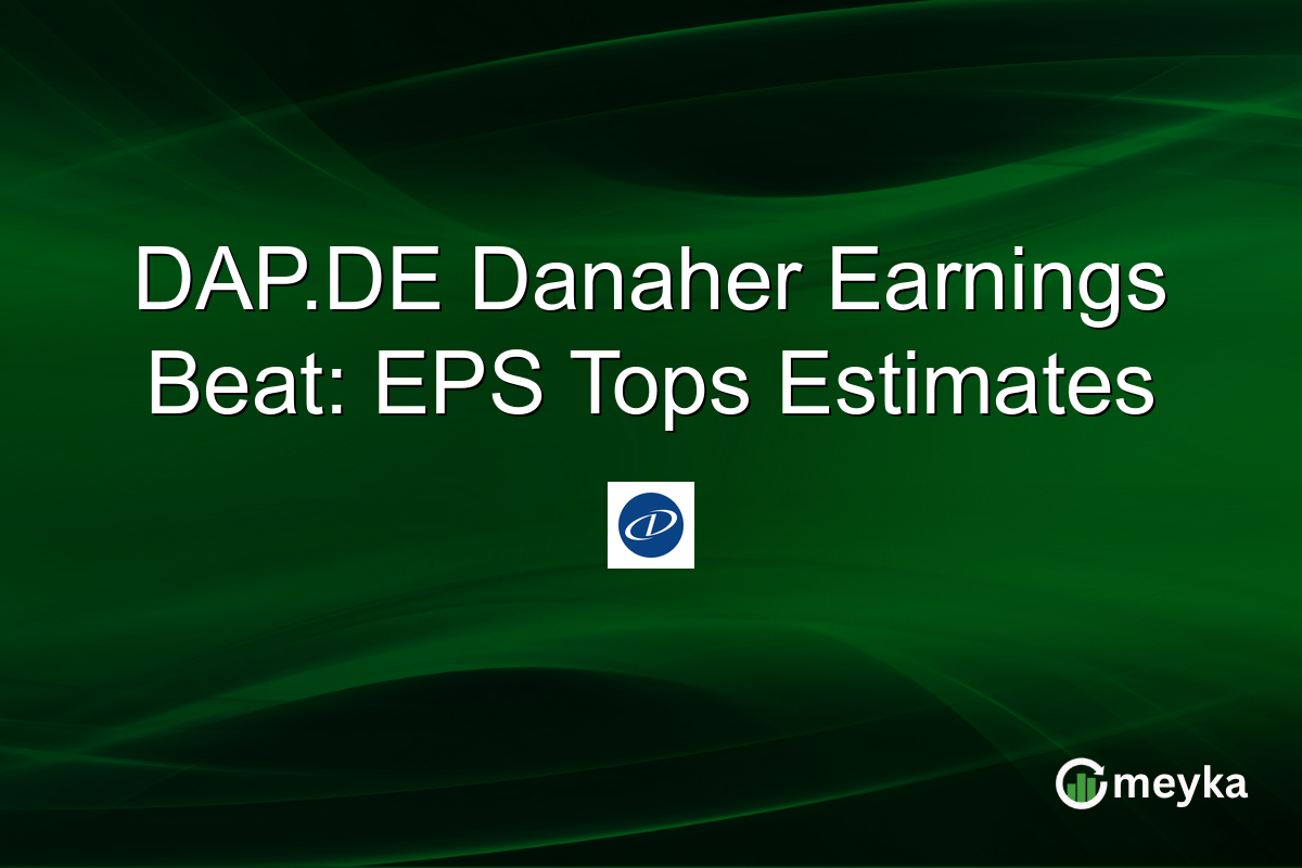 DAP.DE Danaher Earnings Beat: EPS Tops Estimates