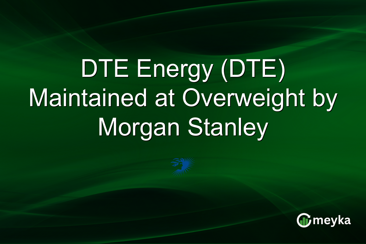 DTE Energy (DTE) Maintained at Overweight by Morgan Stanley