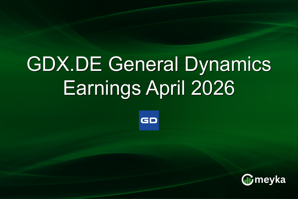 GDX.DE General Dynamics Earnings April 2026