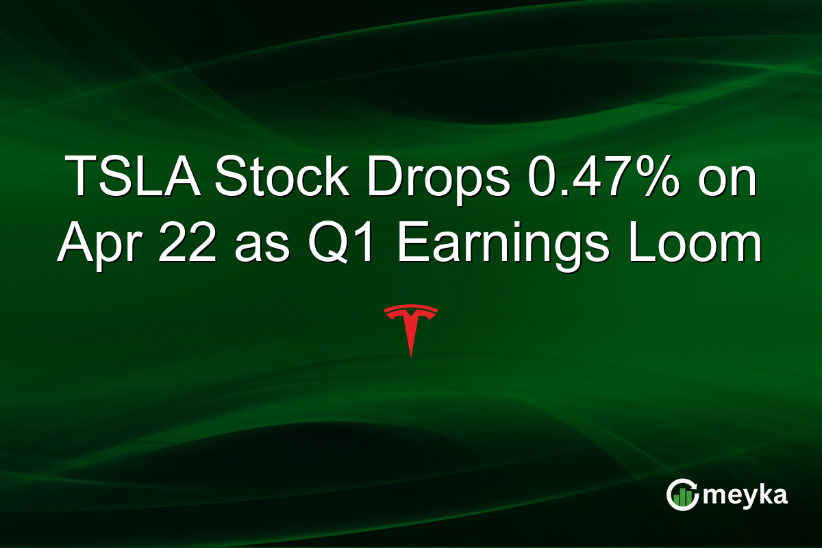 TSLA Stock Drops 0.47% on Apr 22 as Q1 Earnings Loom