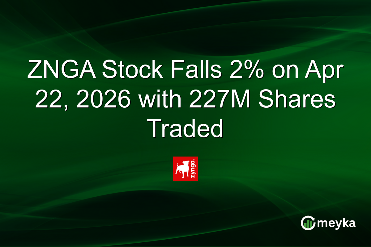 ZNGA Stock Falls 2% on Apr 22, 2026 with 227M Shares Traded