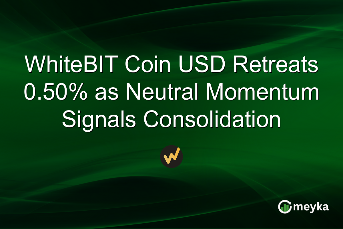 WhiteBIT Coin USD Retreats 0.50% as Neutral Momentum Signals Consolidation
