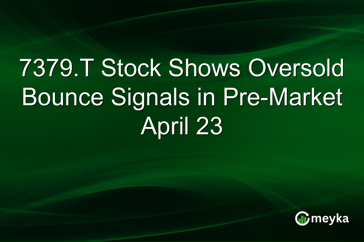 7379.T Stock Shows Oversold Bounce Signals in Pre-Market April 23