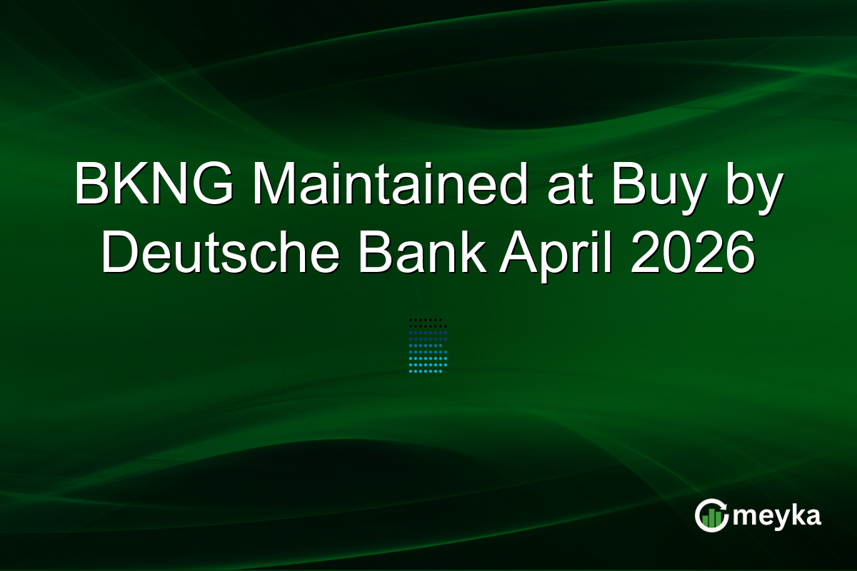 BKNG Maintained at Buy by Deutsche Bank April 2026