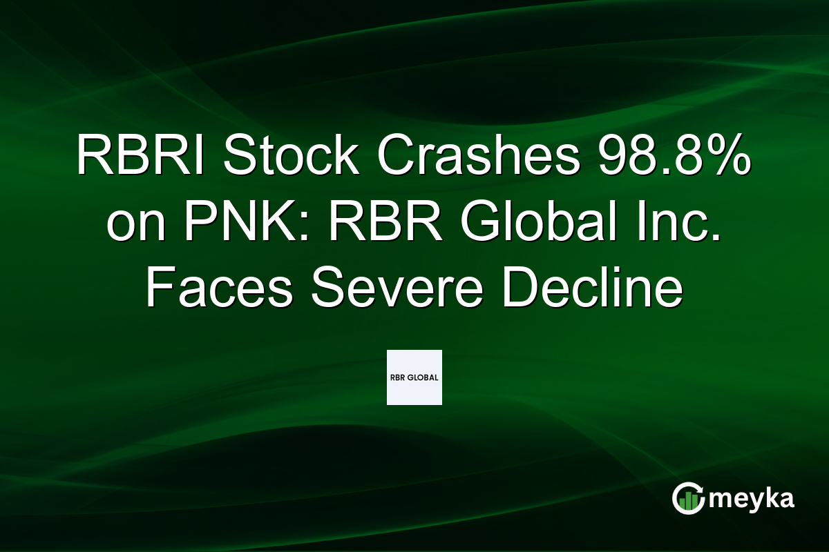RBRI Stock Crashes 98.8% on PNK: RBR Global Inc. Faces Severe Decline