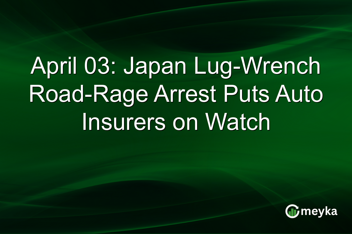 April 03: Japan Lug-Wrench Road-Rage Arrest Puts Auto Insurers on Watch