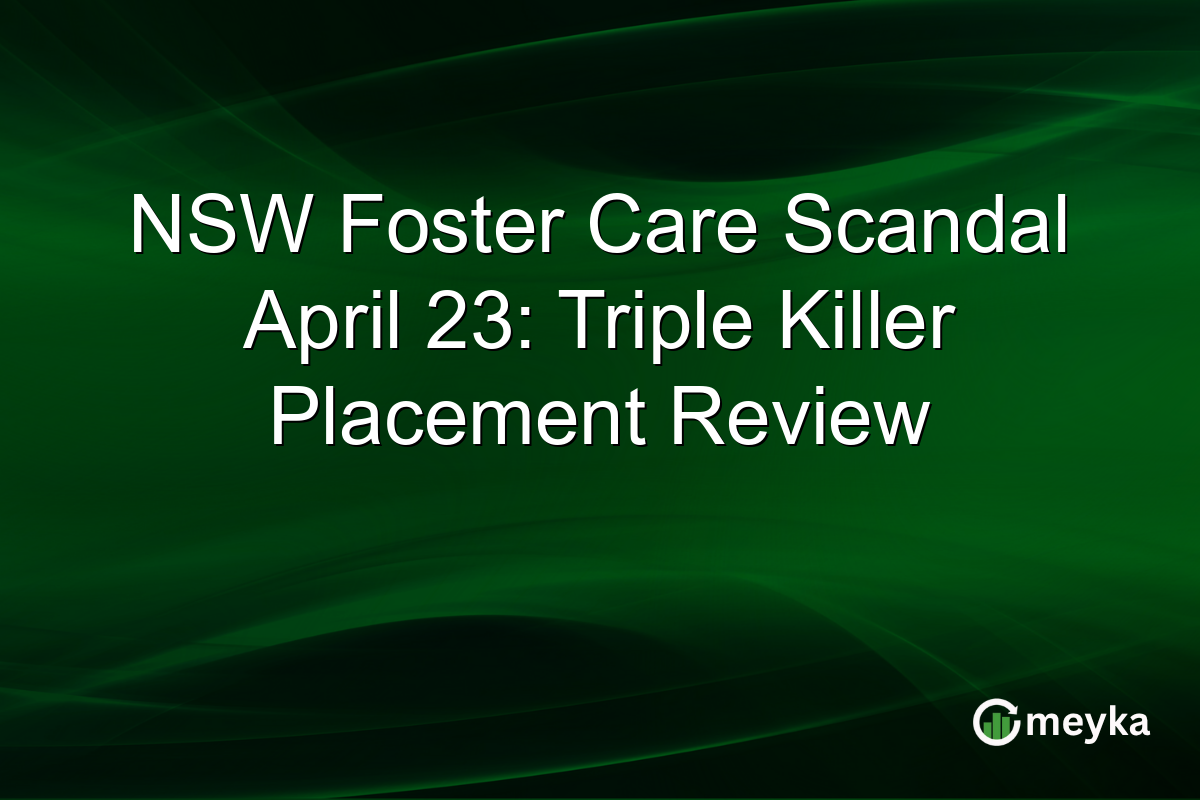 NSW Foster Care Scandal April 23: Triple Killer Placement Review