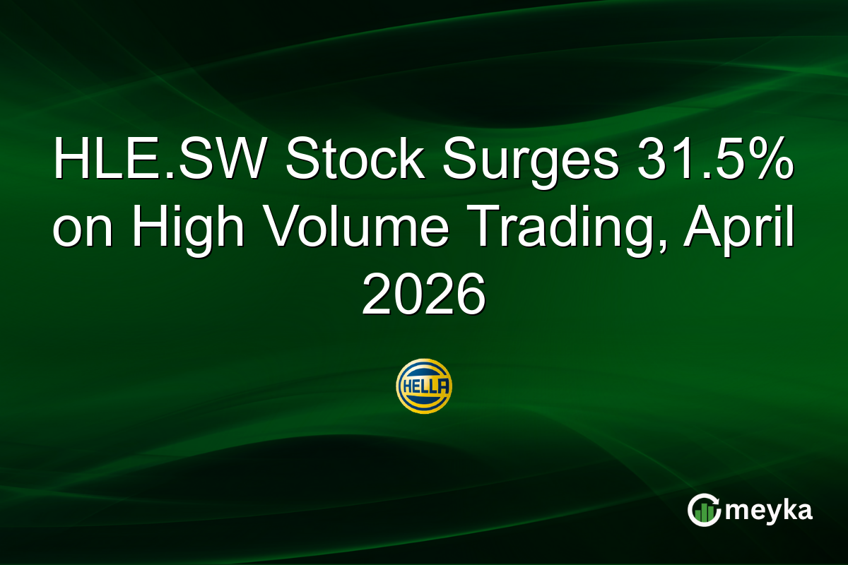 HLE.SW Stock Surges 31.5% on High Volume Trading, April 2026