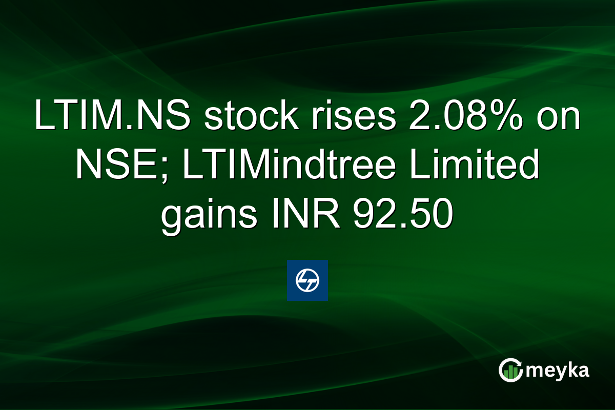 LTIM.NS stock rises 2.08% on NSE; LTIMindtree Limited gains INR 92.50