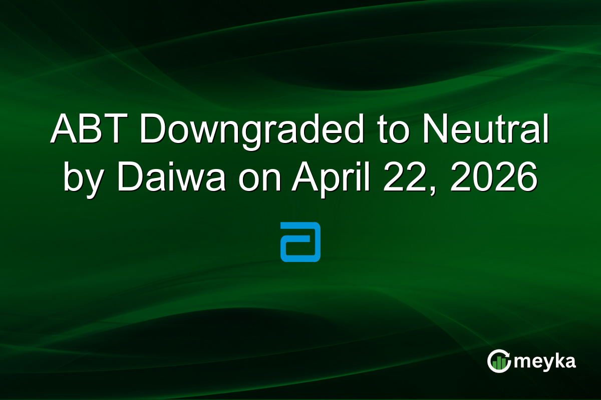 ABT Downgraded to Neutral by Daiwa on April 22, 2026