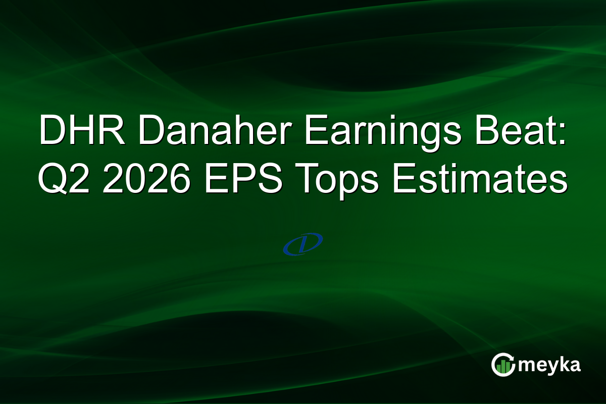 DHR Danaher Earnings Beat: Q2 2026 EPS Tops Estimates