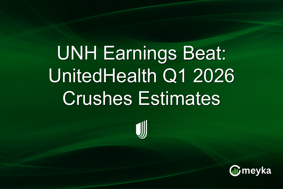 UNH Earnings Beat: UnitedHealth Q1 2026 Crushes Estimates