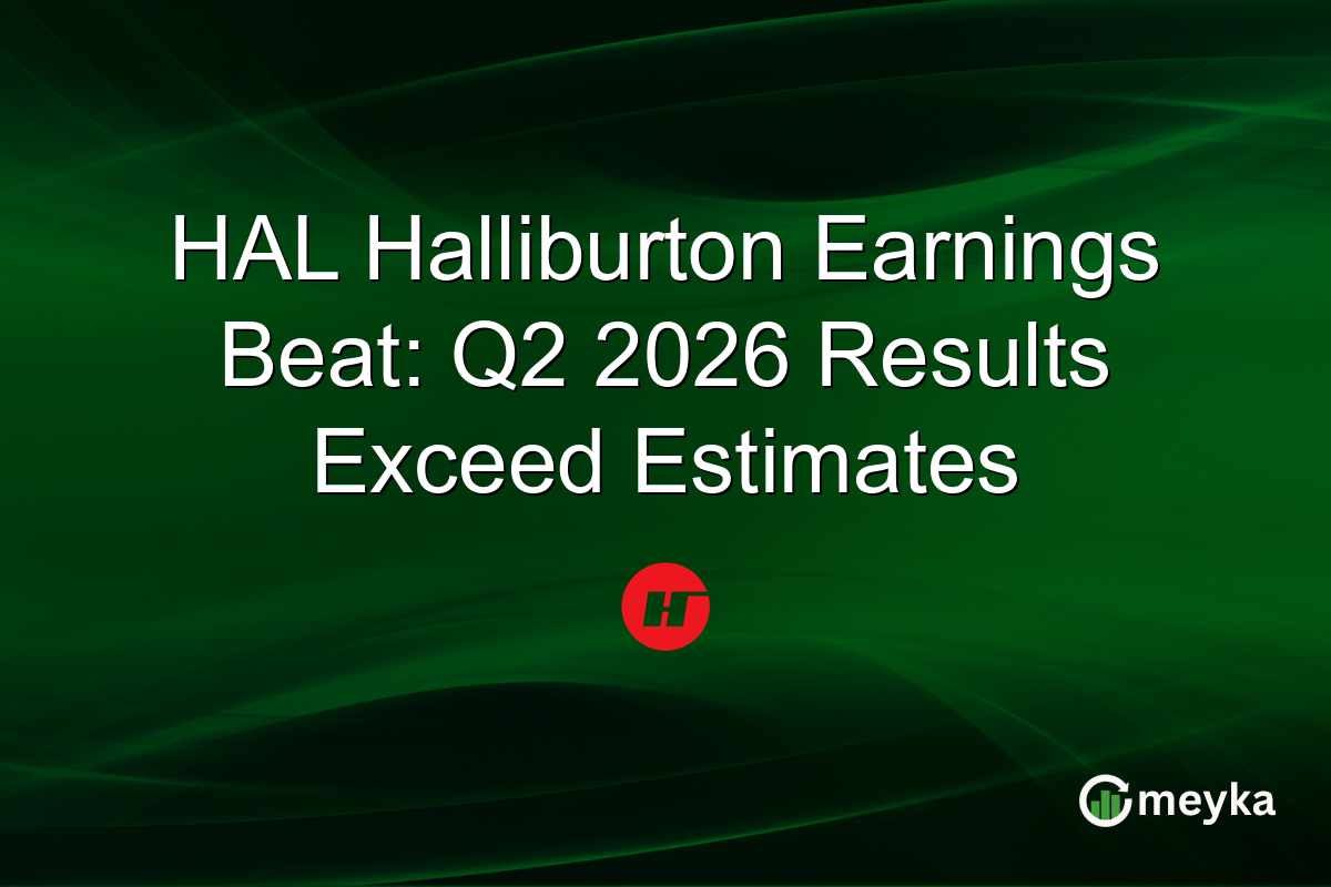 HAL Halliburton Earnings Beat: Q2 2026 Results Exceed Estimates