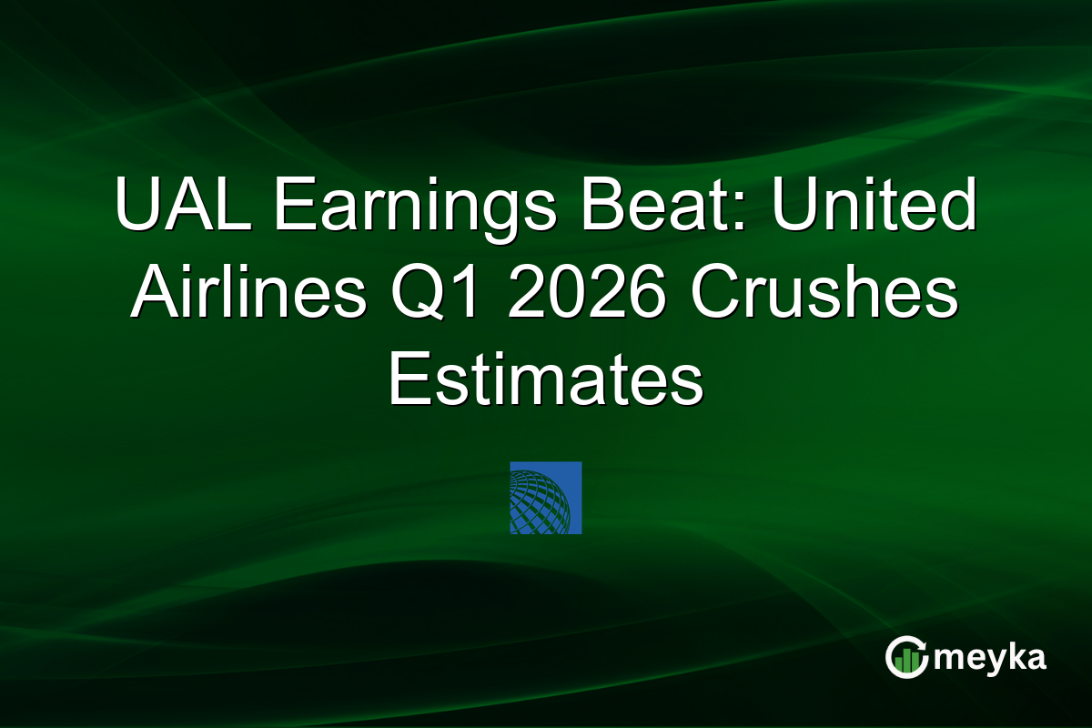 UAL Earnings Beat: United Airlines Q1 2026 Crushes Estimates