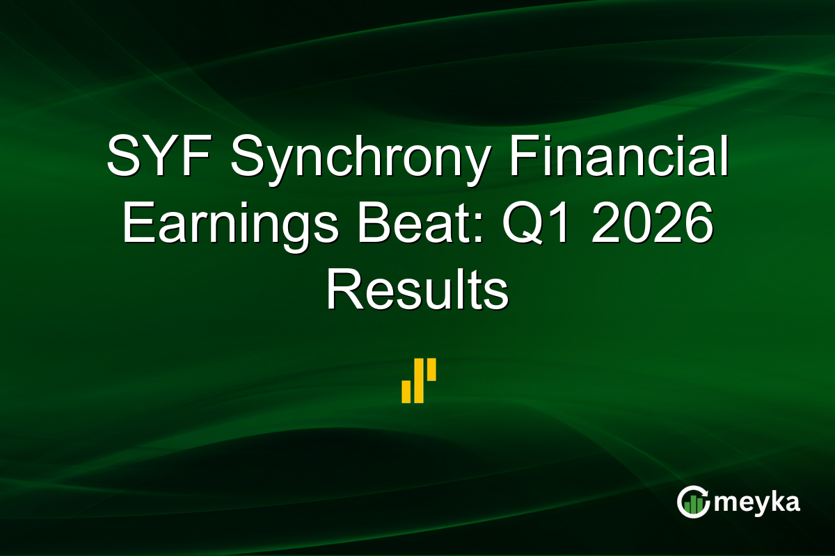 SYF Synchrony Financial Earnings Beat: Q1 2026 Results