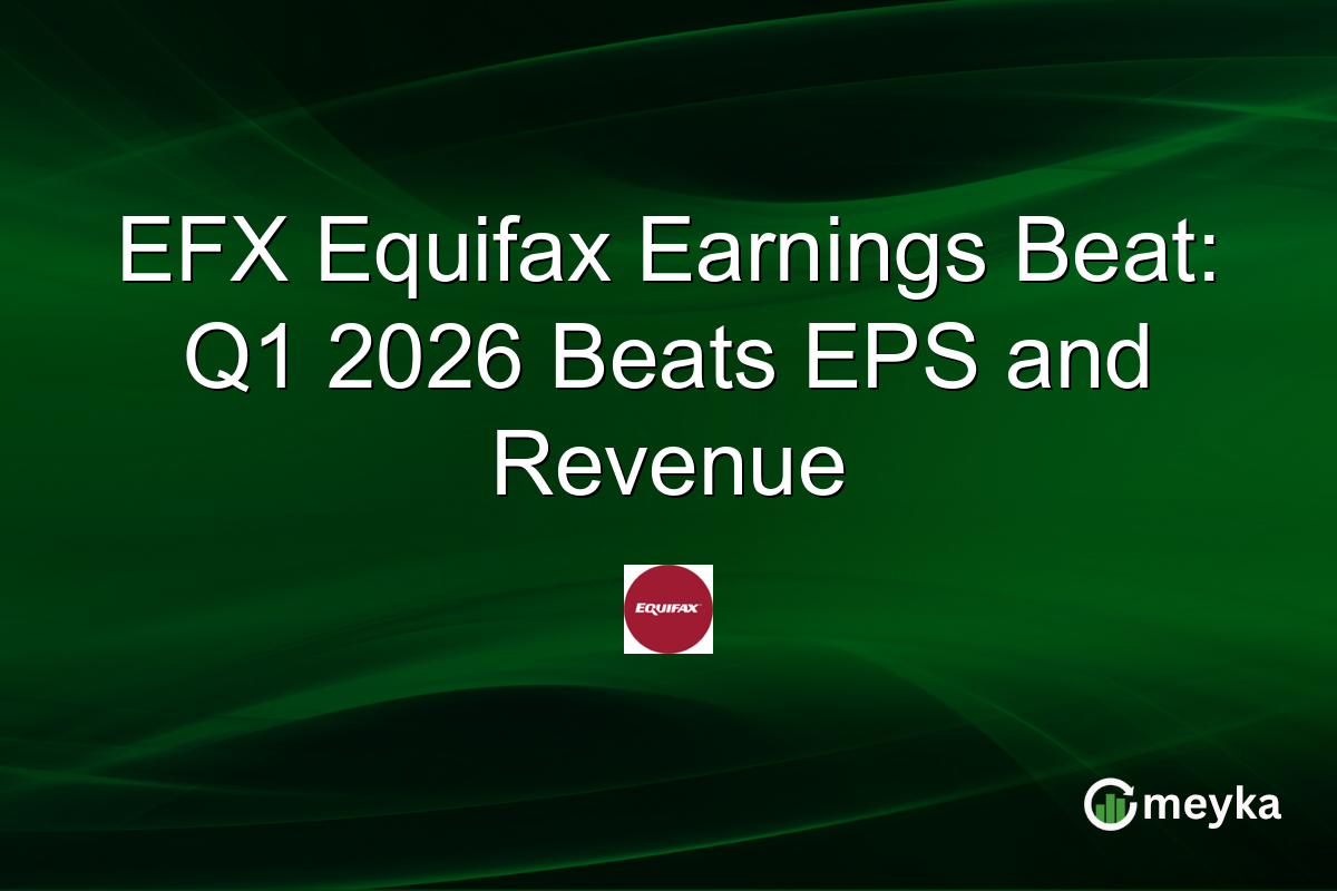 EFX Equifax Earnings Beat: Q1 2026 Beats EPS and Revenue