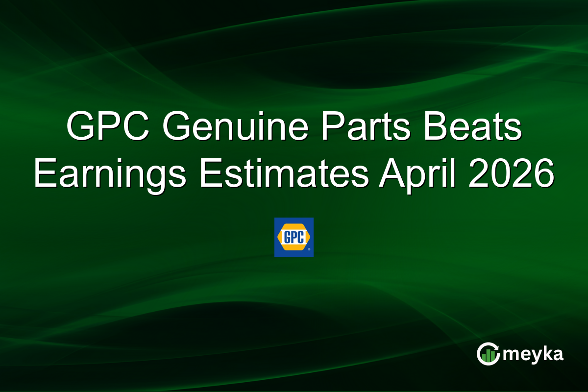 GPC Genuine Parts Beats Earnings Estimates April 2026