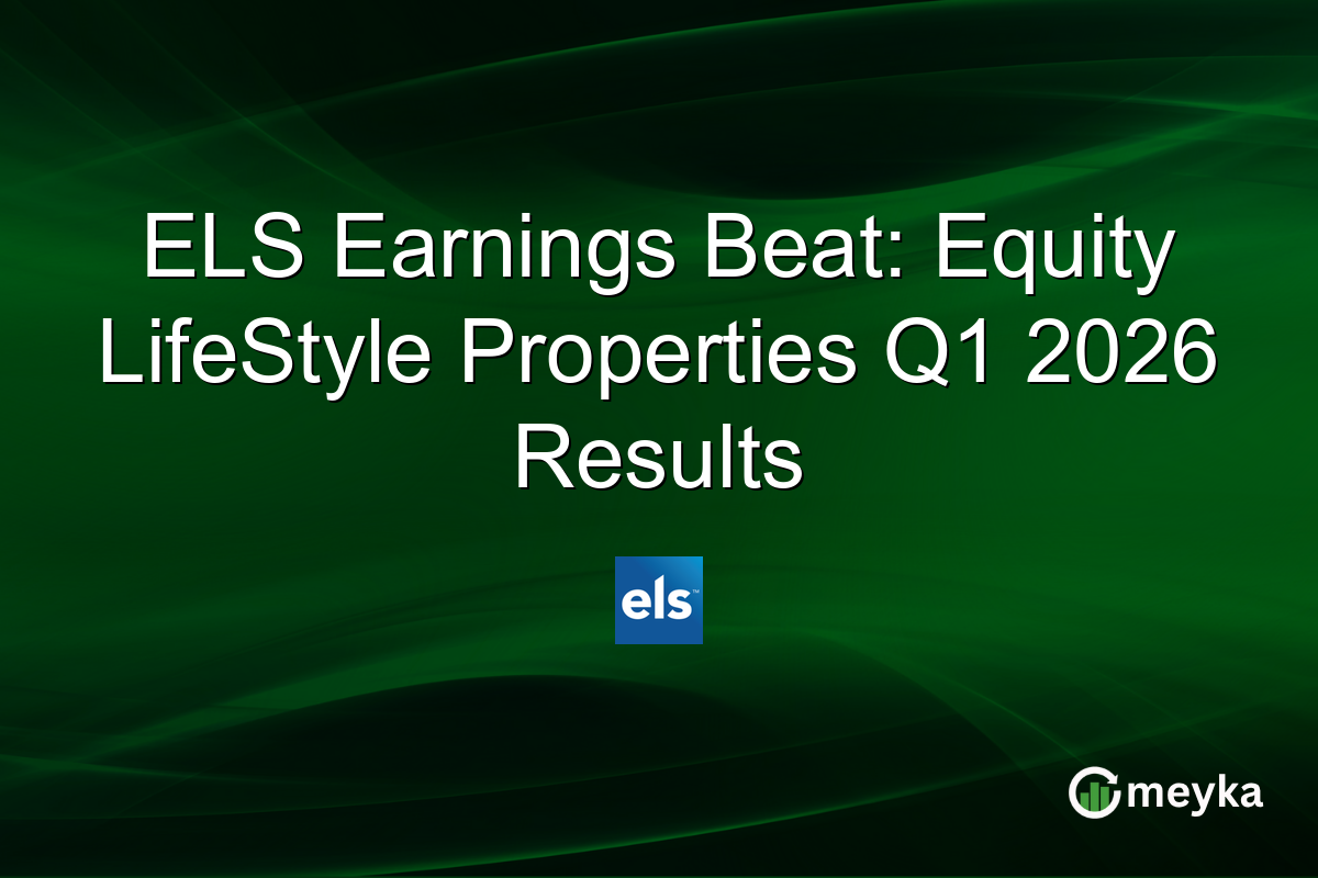 ELS Earnings Beat: Equity LifeStyle Properties Q1 2026 Results
