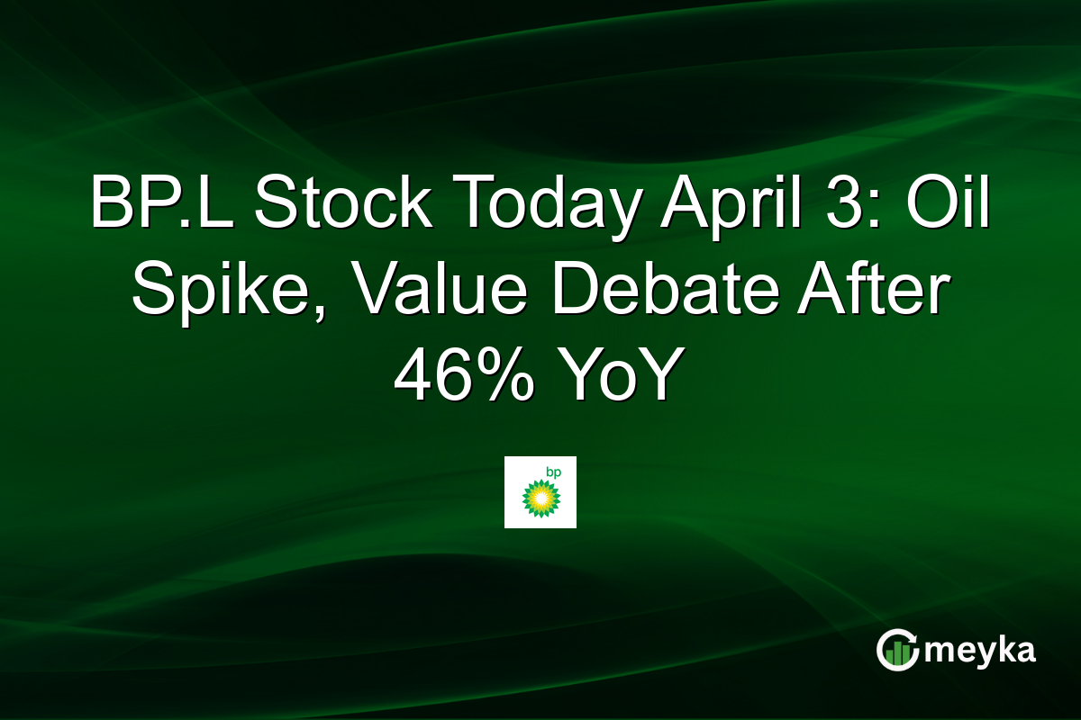 BP.L Stock Today April 3: Oil Spike, Value Debate After 46% YoY