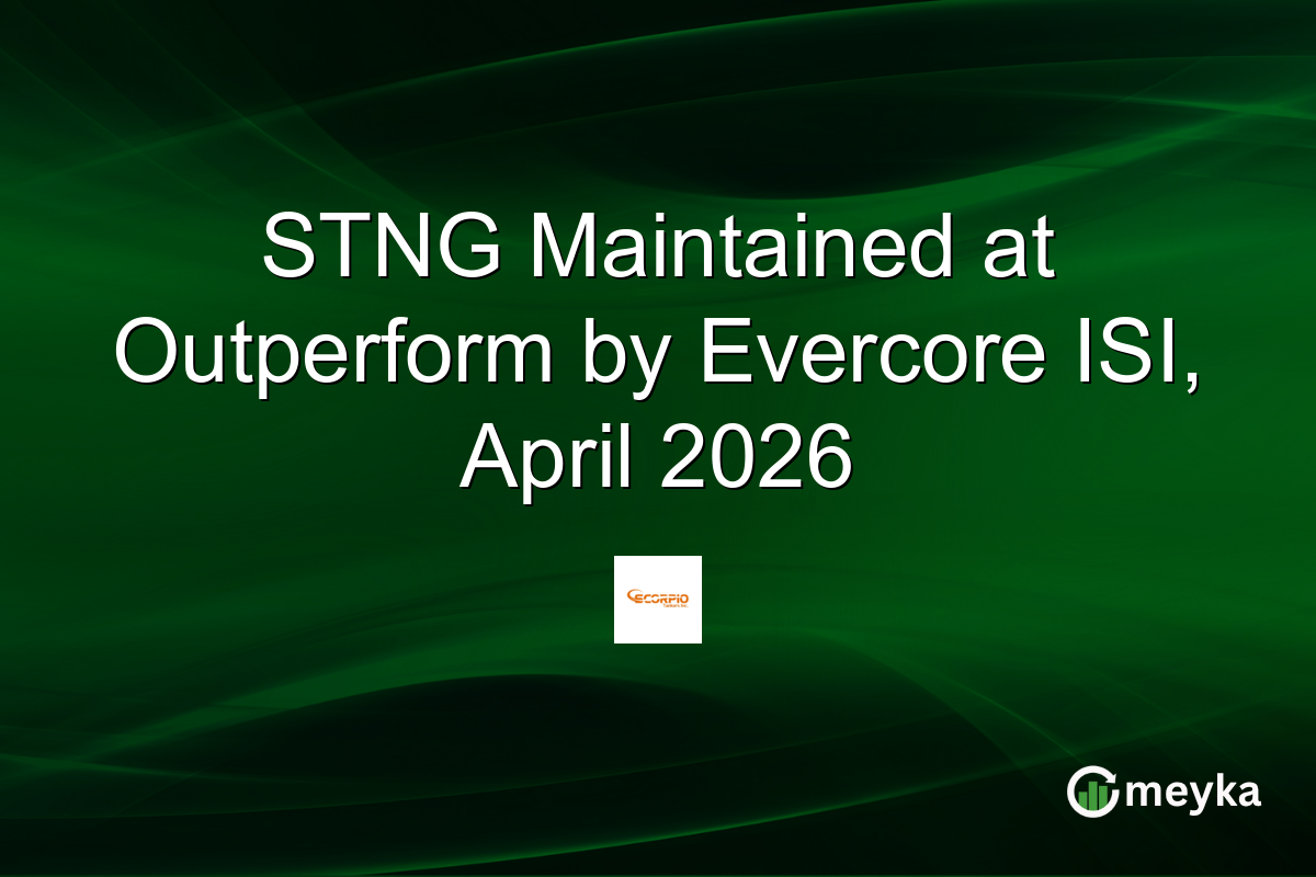 STNG Maintained at Outperform by Evercore ISI, April 2026
