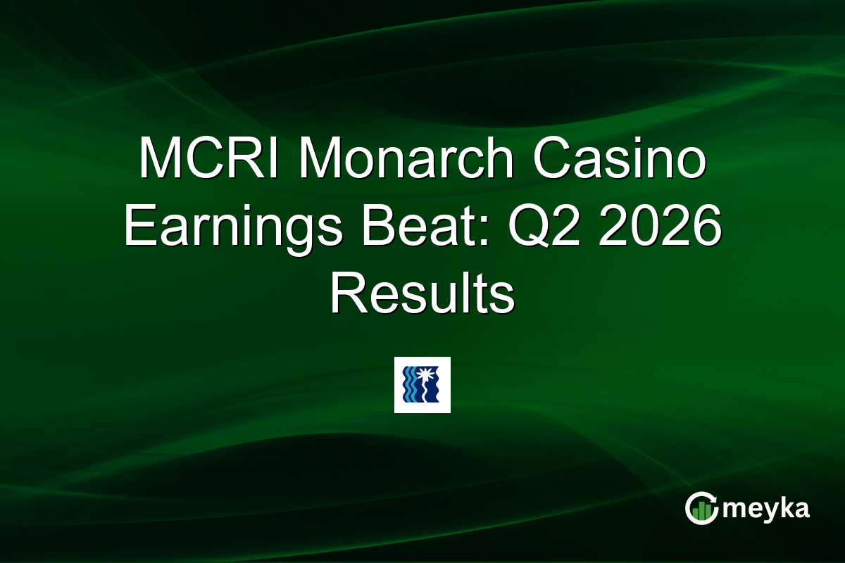 MCRI Monarch Casino Earnings Beat: Q2 2026 Results