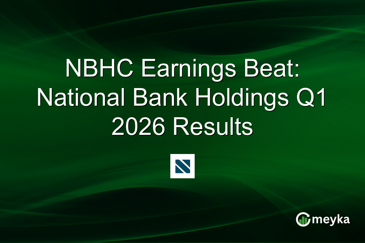 NBHC Earnings Beat: National Bank Holdings Q1 2026 Results