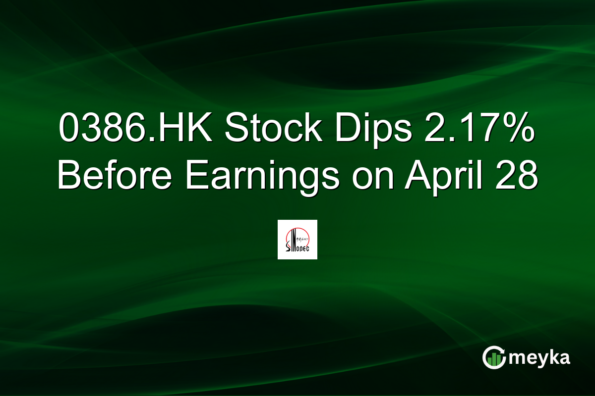 0386.HK Stock Dips 2.17% Before Earnings on April 28