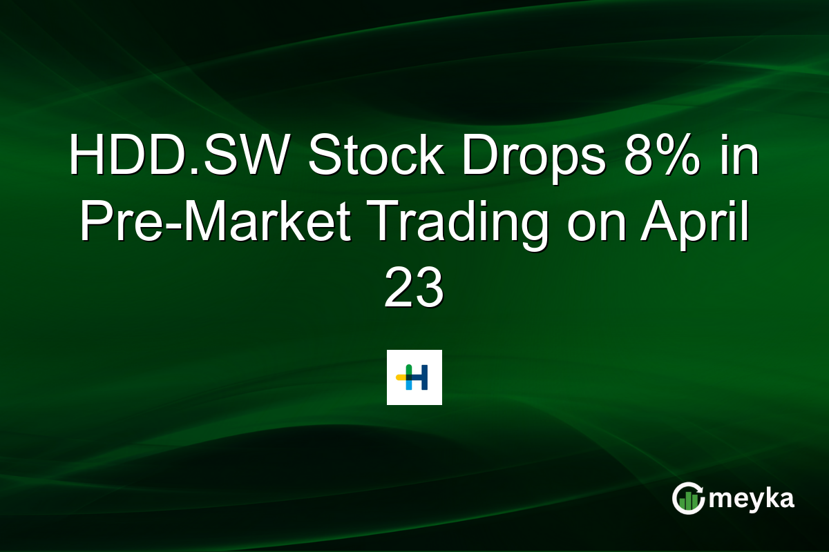 HDD.SW Stock Drops 8% in Pre-Market Trading on April 23