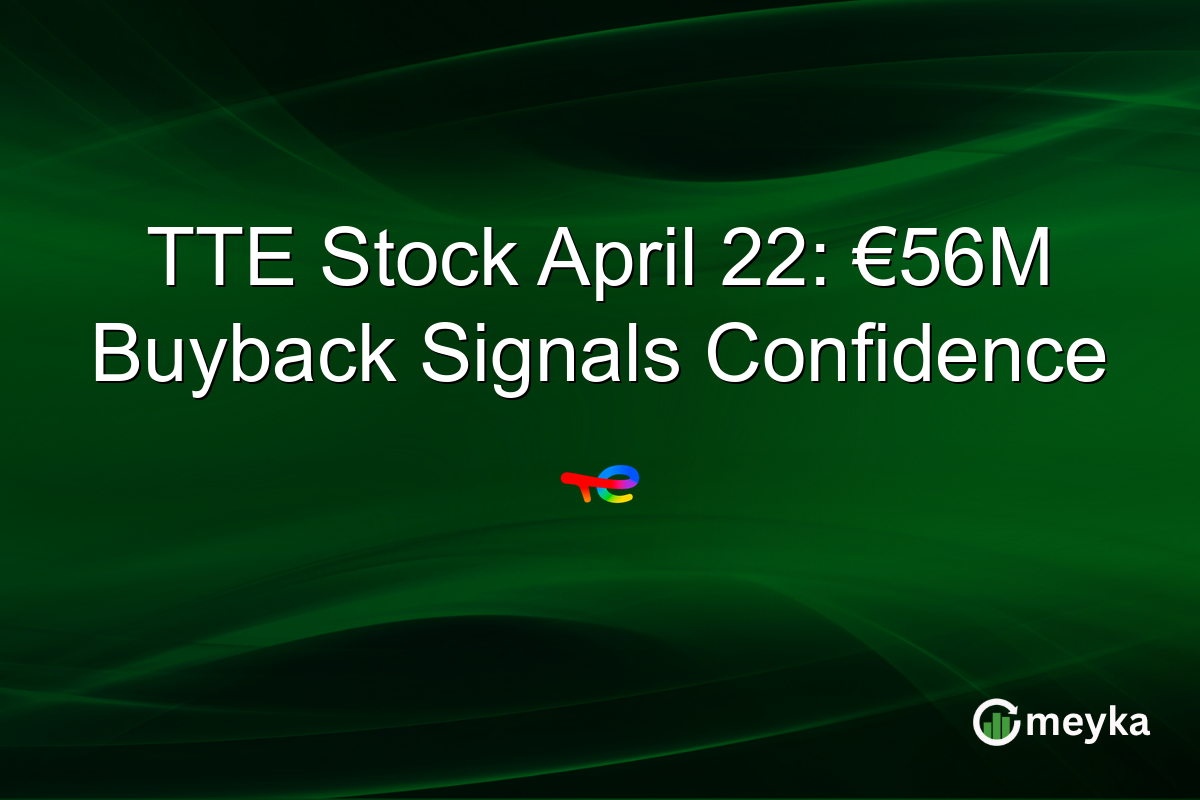 TTE Stock April 22: €56M Buyback Signals Confidence