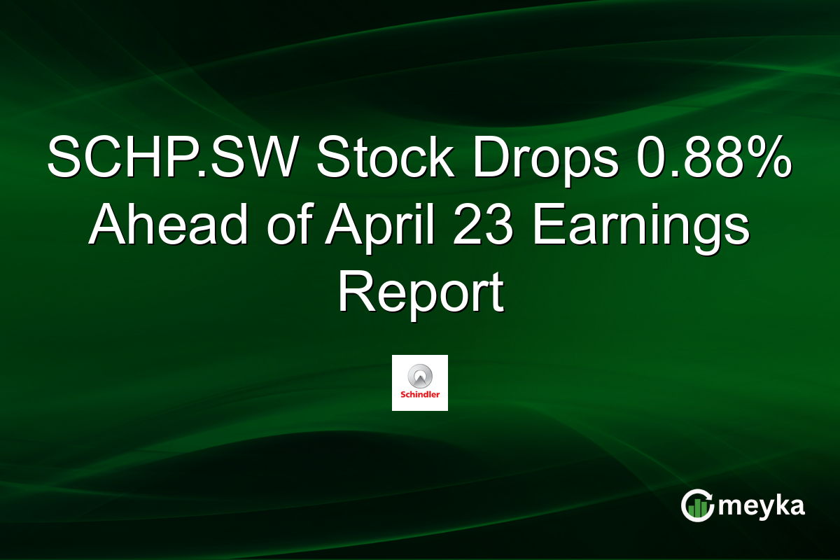 SCHP.SW Stock Drops 0.88% Ahead of April 23 Earnings Report