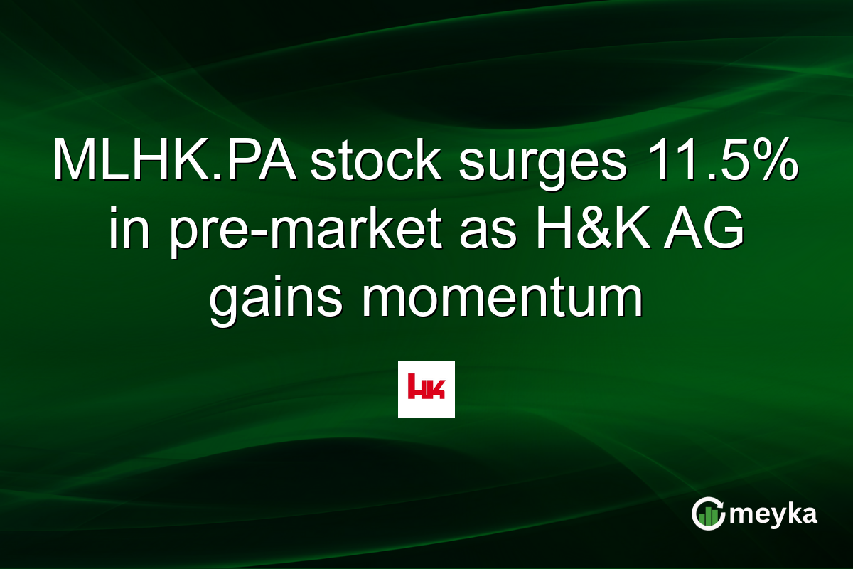 MLHK.PA stock surges 11.5% in pre-market as H&K AG gains momentum