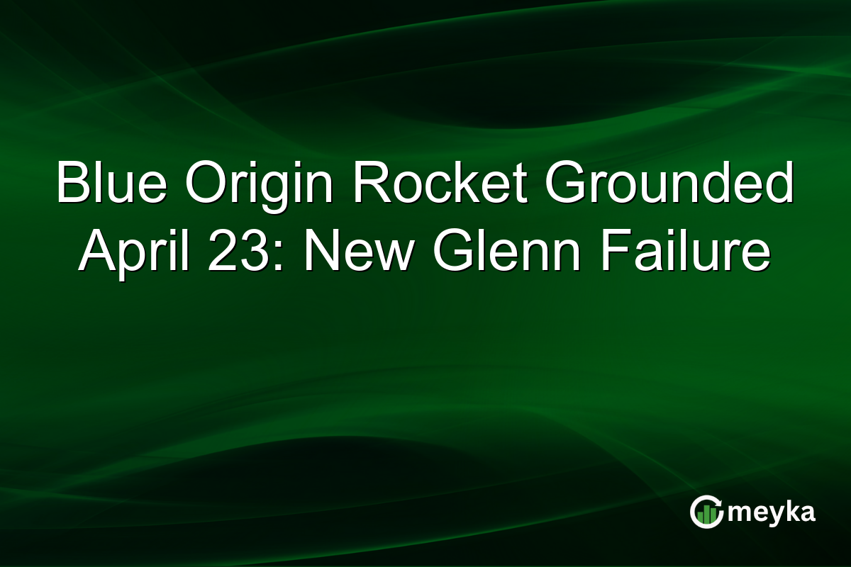 Blue Origin Rocket Grounded April 23: New Glenn Failure