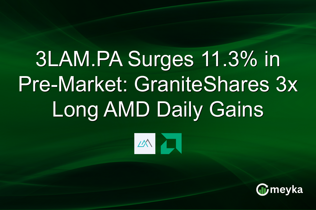 3LAM.PA Surges 11.3% in Pre-Market: GraniteShares 3x Long AMD Daily Gains
