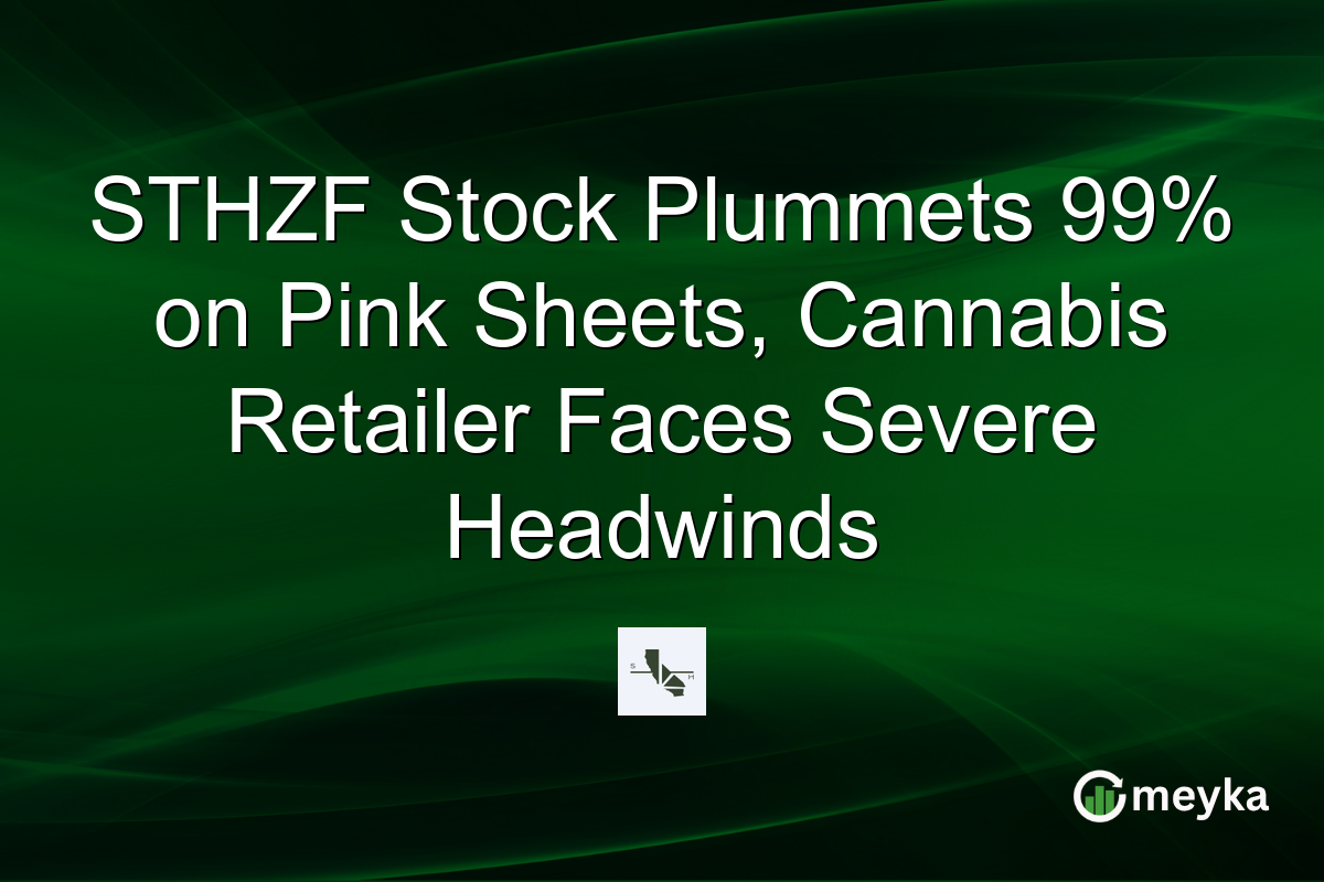 STHZF Stock Plummets 99% on Pink Sheets, Cannabis Retailer Faces Severe Headwinds