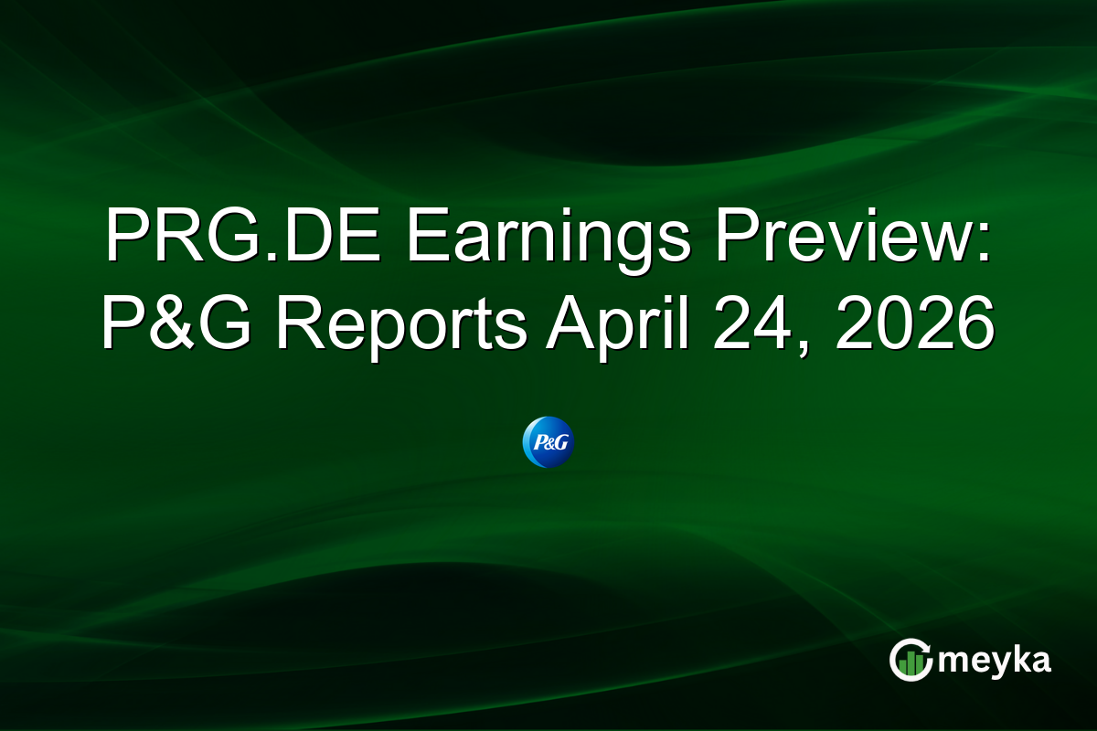 PRG.DE Earnings Preview: P&G Reports April 24, 2026