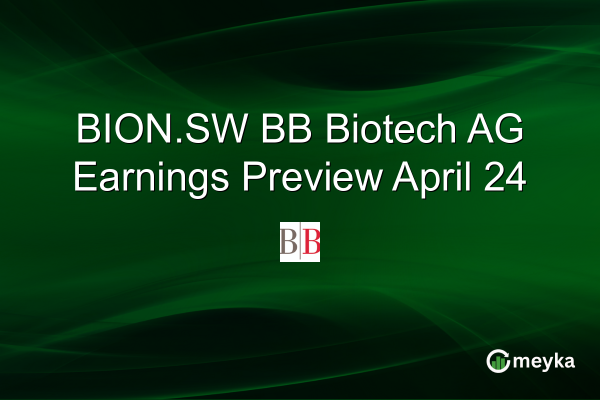BION.SW BB Biotech AG Earnings Preview April 24