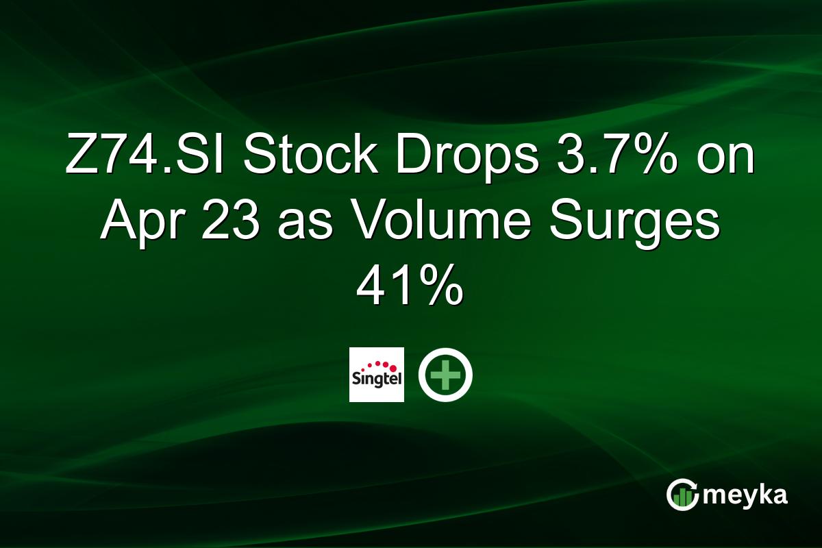 Z74.SI Stock Drops 3.7% on Apr 23 as Volume Surges 41%