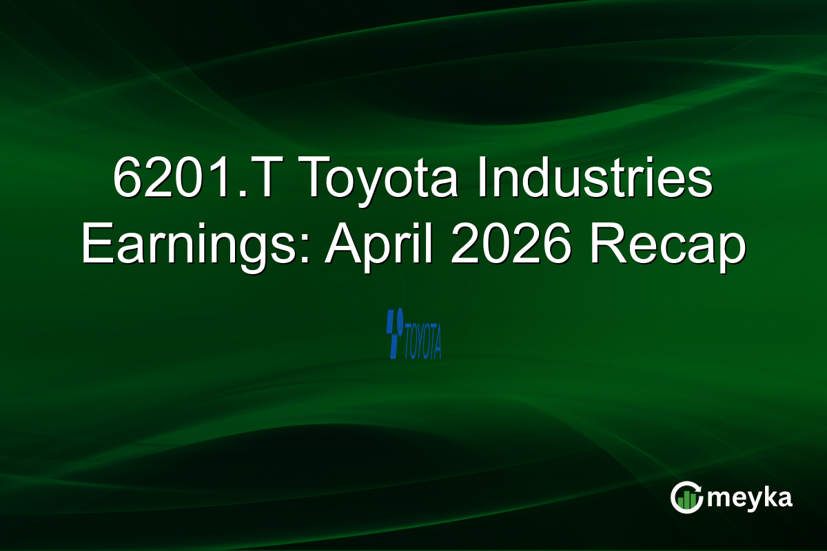 6201.T Toyota Industries Earnings: April 2026 Recap