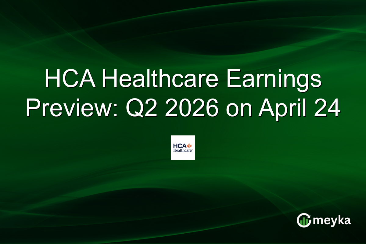 HCA Healthcare Earnings Preview: Q2 2026 on April 24