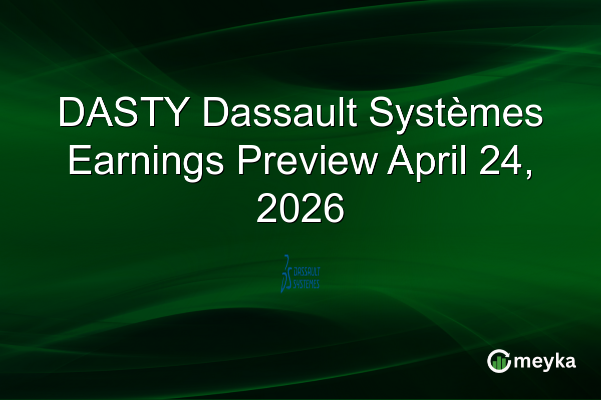 DASTY Dassault Systèmes Earnings Preview April 24, 2026