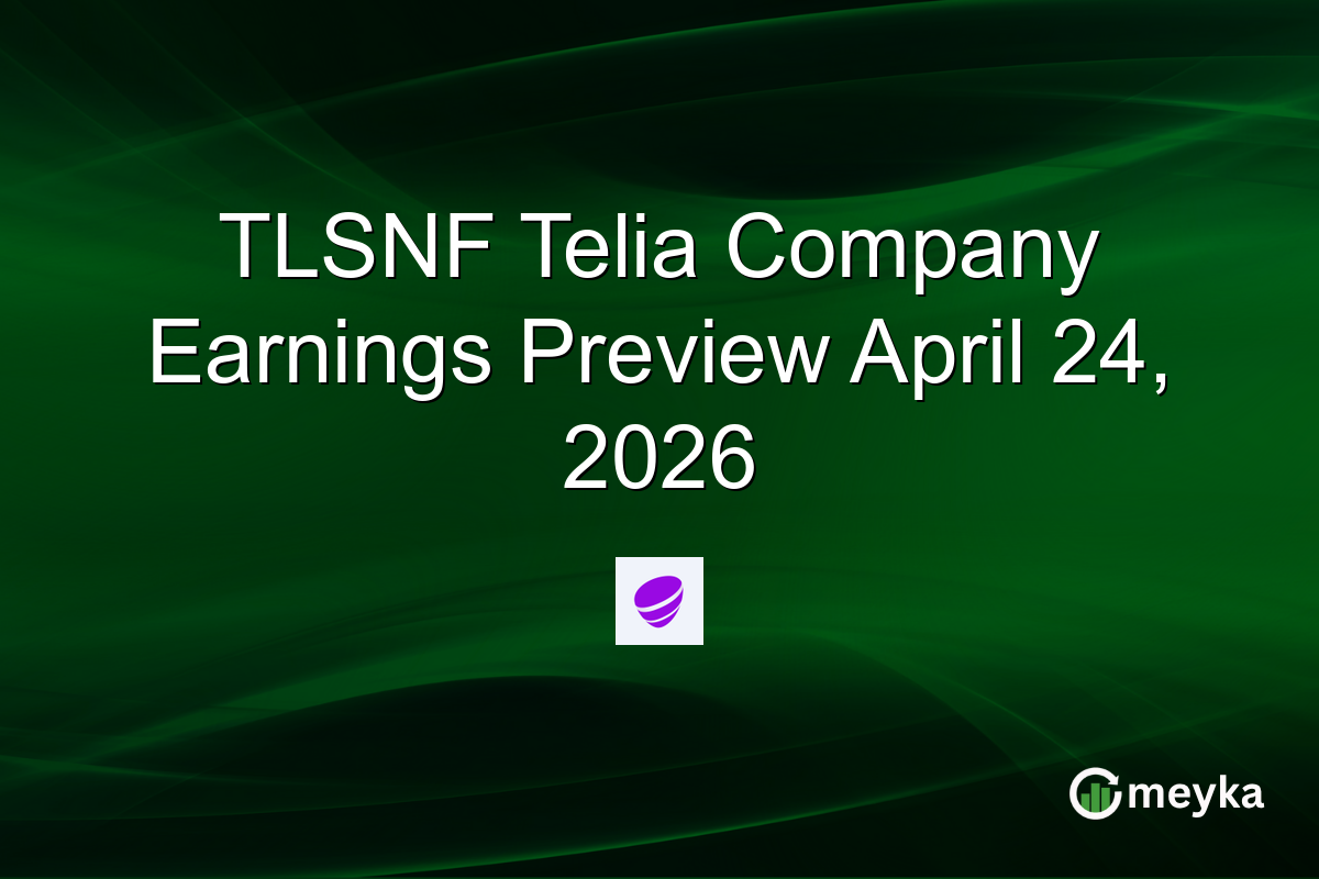 TLSNF Telia Company Earnings Preview April 24, 2026