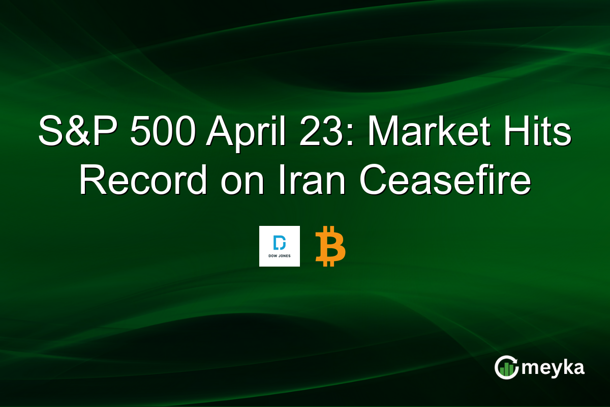 S&P 500 April 23: Market Hits Record on Iran Ceasefire