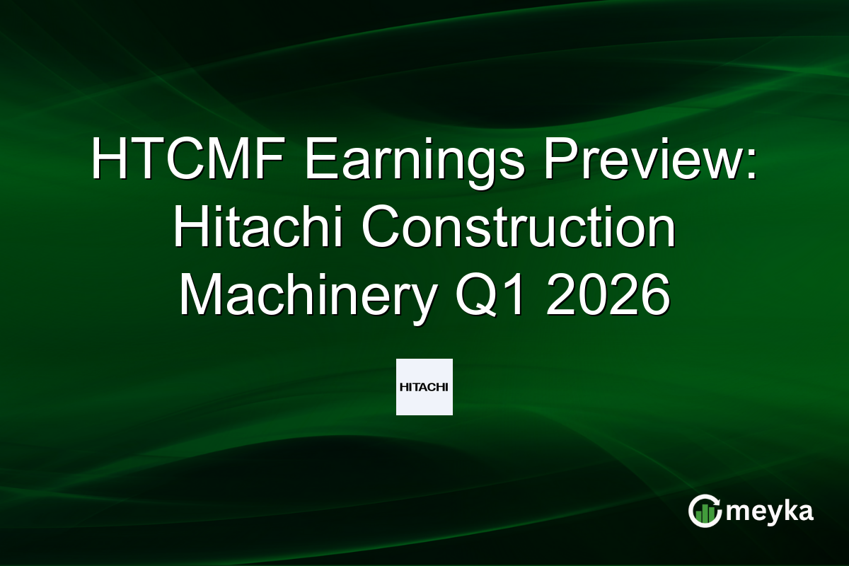 HTCMF Earnings Preview: Hitachi Construction Machinery Q1 2026
