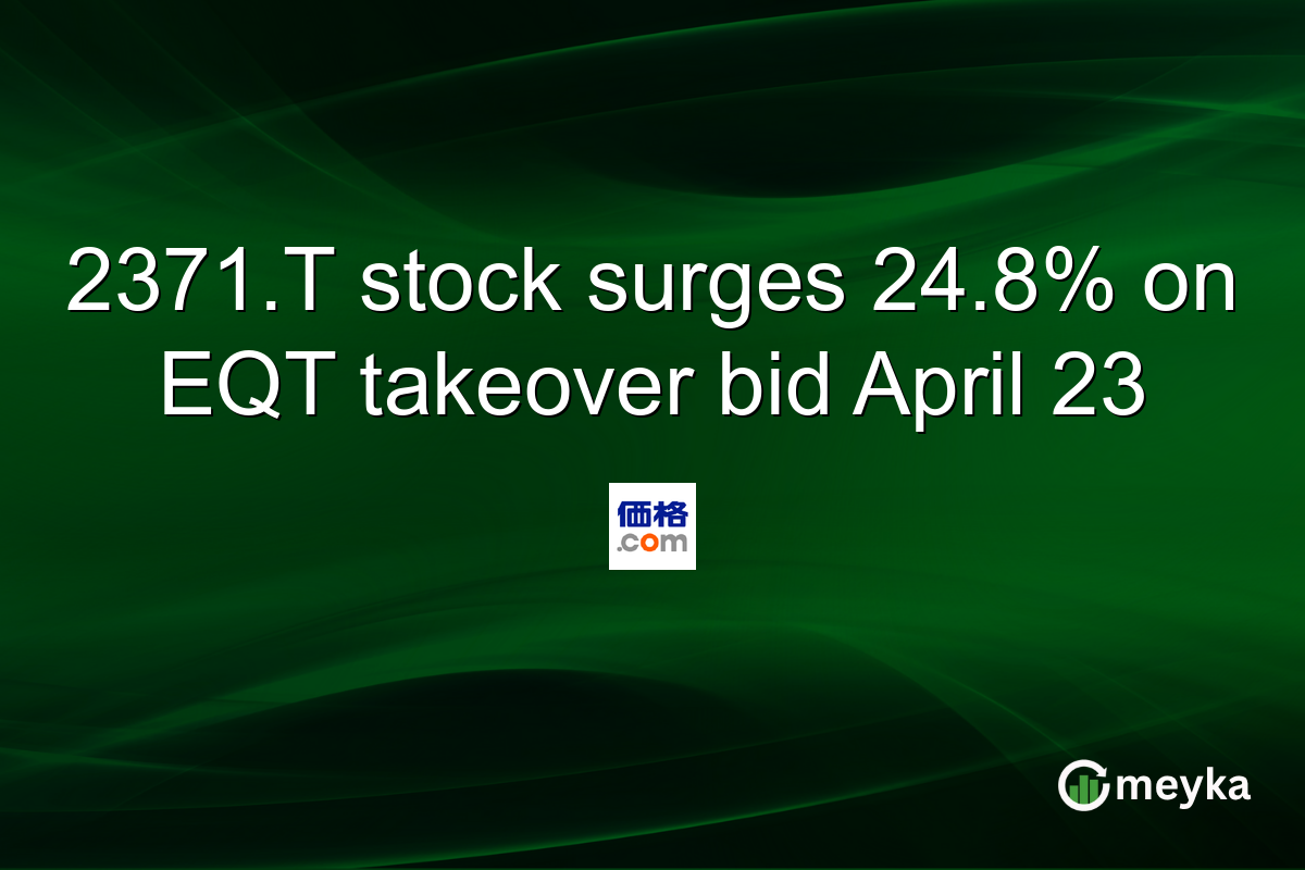 2371.T stock surges 24.8% on EQT takeover bid April 23